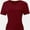 Deep Red, variant on Women's Short Sleeve T-Shirt - Basic Round Neck Summer Top, Soft & Breathable Casual Tee, Fashion Fit