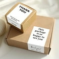 thumbnail image 5 of 50pcs Box Sealing Sticker Rectangular Thank You Gift Box Packaging Decorative Sticker, 5 of 9