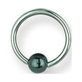 thumbnail image 2 of SGSS Captive w Hematite Ball 16G (1.3mm) 1/2 (13mm) Dia w 3mm Gap & 4mm Stainless Steel, 2 of 2