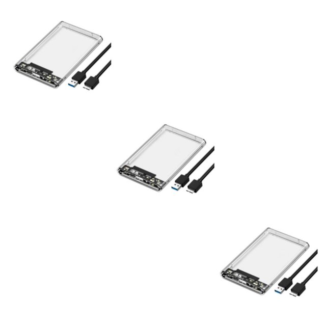 Matsuzay Carcasa HDD transparente USB3.0 SSD, carcasa externa para disco duro móvil, 6 Gbps, compatible con dispositivo móvil portátil de Type1 NO1