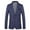 Blue, variant on IROINNID Men's Blazer V-Neck Notch Lapel Long Sleeve Solid Color Casual Fine Check Woolen Slim And Handsome Suit Top