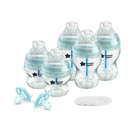 Tommee Tippee Fussy Baby Complete Set | 5 Ounce & 9 Ounce Advanced Anti-Colic Bottles, 0-6 Month Ultra-Light Pacifiers