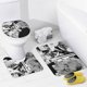 thumbnail image 4 of Juego de 4 cortinas de ducha Kaneki Ken con alfombrillas antideslizantes, tapa de inodoro y alfombrilla de baño, cortina de ducha impermeable con dibujos animados para niños con 12 ganchos,, 4 of 8