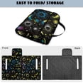 thumbnail image 6 of Whosucclay Glamorous Astrology Theme Folding Golf Cart Seat Covers, 4 Storage Pockets Club Car Seat Cover Protector Seat Towel for Ezgo TXT RXV 2 Person Carts, 6 of 9