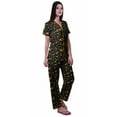 thumbnail image 3 of Moomaya Ensemble de Pyjama en Coton Imprimé à Col Cranté, Boutonné, pour Femmes, Tenue de Nuit, 3 of 6