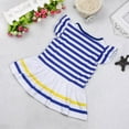 thumbnail image 5 of Little Girls Outfits Clothes Top Shorts Sets Cotton Kid Girl's Clothing Set Kids Girls Daisy Flower Stripe Shirt Top Bow Pant Set Clothing 140 Yellow 7-8 Years, 5 of 7