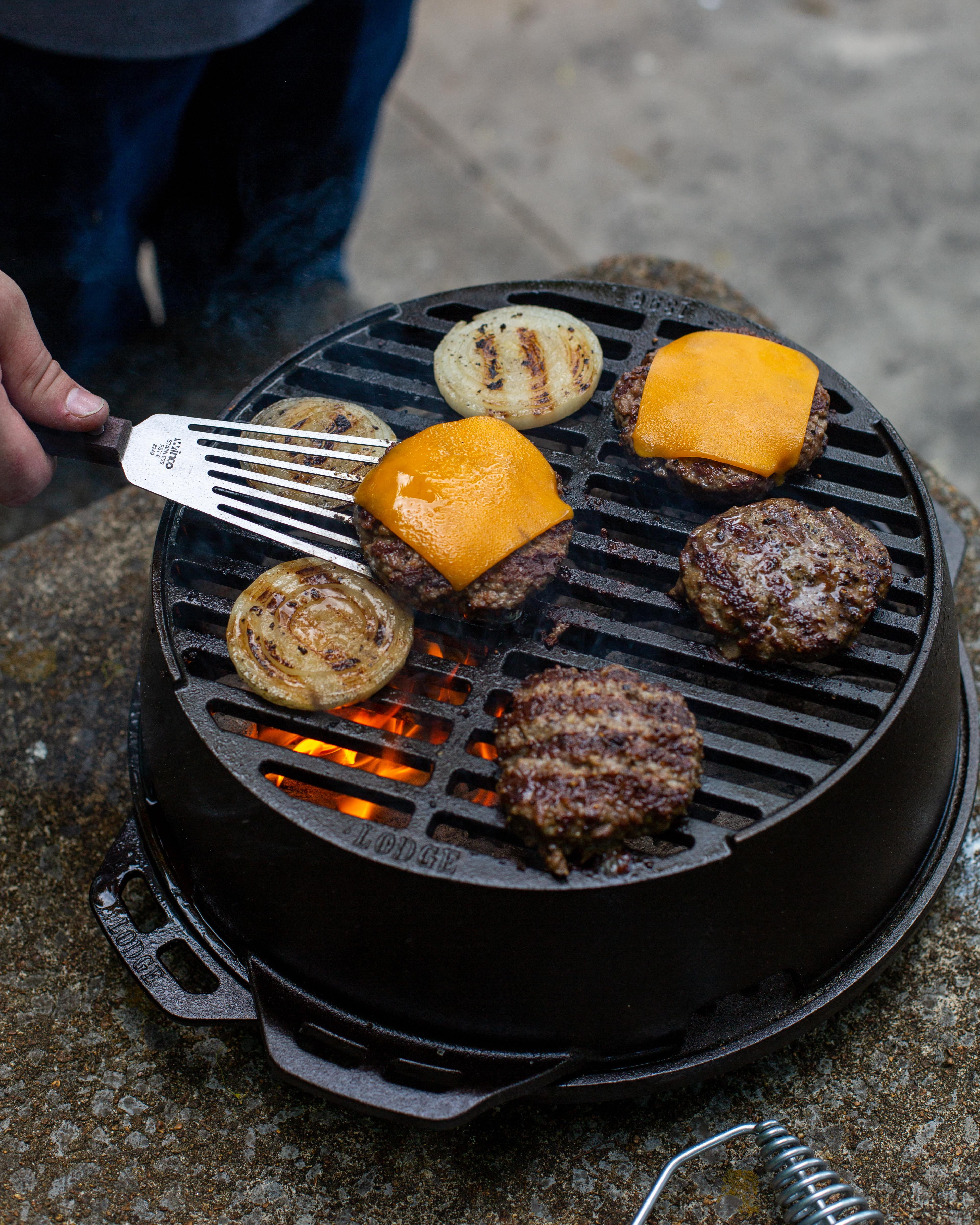 Product Review  Lodge Sportsman Cast Iron Grill - Windy City Peach