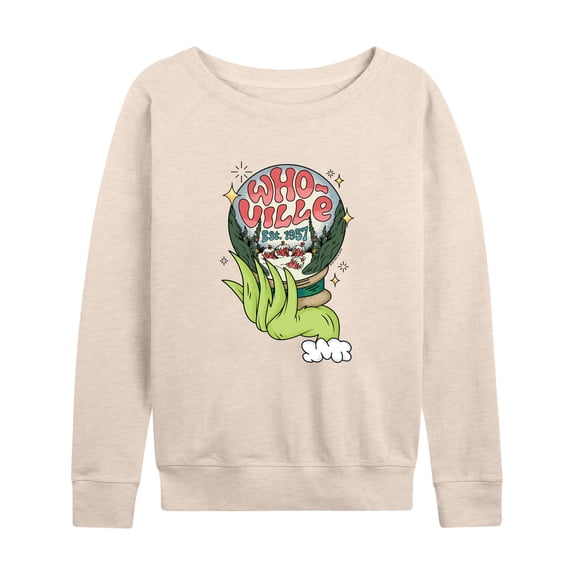The Grinch - Whoville Globe - Women's Lightweight French Terry Long Sleeve Shirt