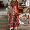thumbnail image 3 of Christmas Snowmen Sleeveless Dress Woman Fashion Long Dresses Women's Summer Suit Dress Summer 2025 Women, 3 of 7