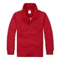 thumbnail image 3 of Girls School Uniform Polo Dress Long Sleeve Pique Polo Shirt with Collar Button Down Girls School Uniform Moisture-Wicking Classic Girls Top, 3 of 4