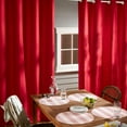 thumbnail image 5 of TOWN & COUNTRY BASICS Cabana Stripe Indoor Outdoor Placemats 4-Pack Set, Reversible and Easy Clean, Red/White, 15" Round, 5 of 13