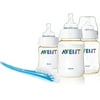 Philips Avent - Newborn Starter Bottle Gift Set w/Your Choice of Soothie Pacifiers Bundle