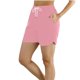 thumbnail image 1 of Pantalones deportivos de mujer de cintura media y color liso: cintura elástica, corte estilizante, ropa informal para el día a día, fiestas y vacaciones, mezcla de poliéster y spandex., 1 of 4