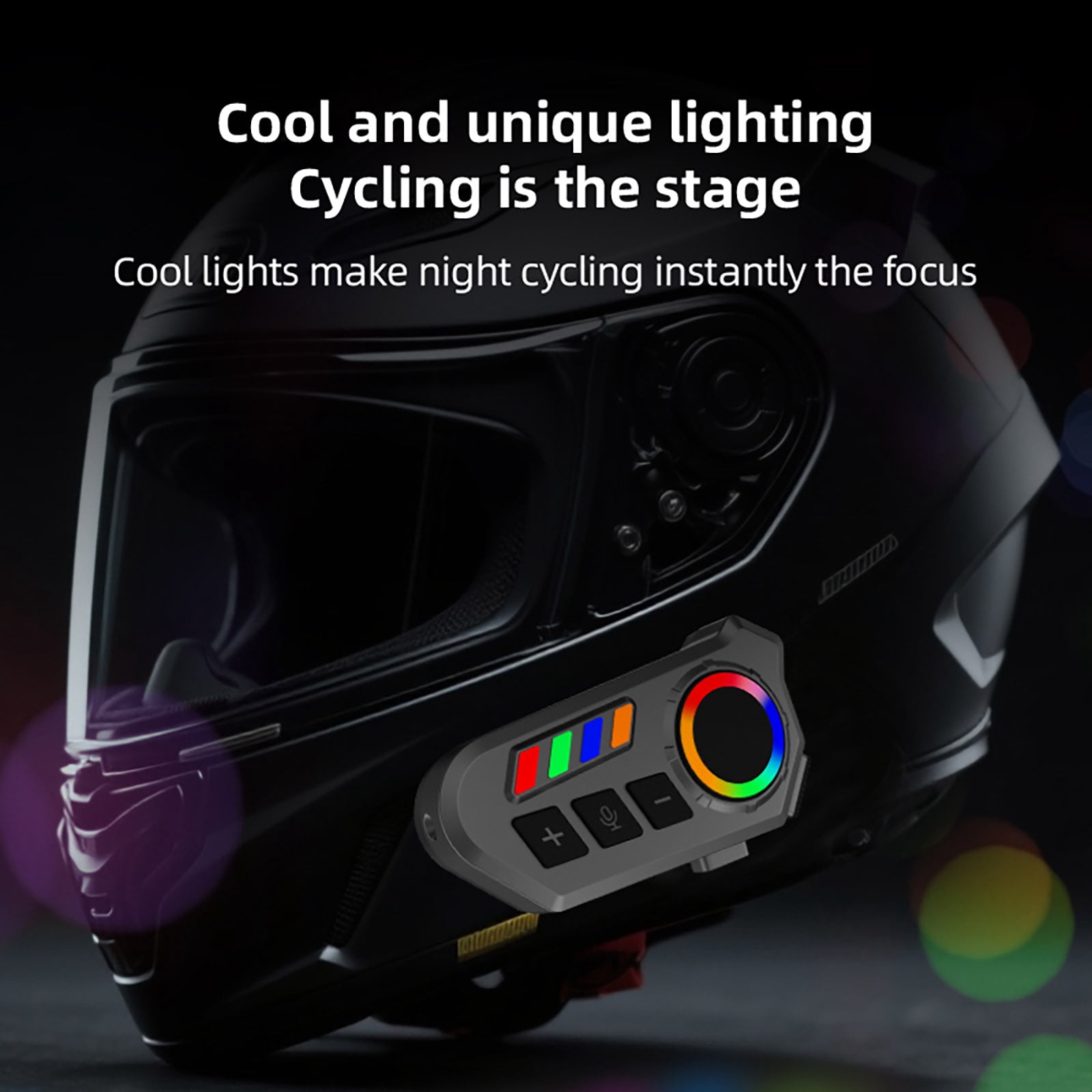 ARCADORA Motorcycle Helmet Bluetooth Headset IP65 Waterproof 40mm Stereo 400mAh Battery BT6.0 Type-C Charging For Motorbike Daily Riding