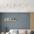 thumbnail image 5 of FSLiving Circuit H-Type Track Head Pendant Light Adjusted Angle E26 Base Ceramic Retro Vintage Design White Track Lighting for Pet House Gallery Mirror Front (No Bulb,No Track) - Set of 3, 5 of 7