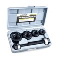 thumbnail image 1 of Manual Knockout Punch Kit, Heavy Duty Metal Sheet Knock Out Box Hole Cutter Conduit Punch Driver Die Set, 1 of 7