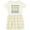 Natural with Stripes, variant on Inktastic Happy Hanukkah Sweater Style Design with Menorah and Dreidel Girls Toddler Dress