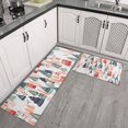 thumbnail image 2 of Christmas Tree and House Pattern Kitchen Rugs Sets Of 2,Anti Fatigue Kitchen Mat Rugs Non Slip Washable,Decorative Kitchen Floor Mats for Kitchen,Sink,Laundry,17"x30"+17"x47", 2 of 7