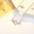 thumbnail image 3 of Yoyauz Mother's Day Gift Mother Heart shaped Rose Gold Necklace for Ladies, Birthday Jewelry Girlfriend Wife Mother's Gift, 3 of 5