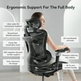 thumbnail image 4 of SIHOO Doro C300 Pro Ergonomic Chair Dual Seat Back Support Wide Deep Seat Computer Chair with Dynamic Lumbar Support-Black, 4 of 10