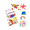 A, variant on 6 Colors Magic Puffy Paint Pens DIY Bubble Popcorn Drawing Markers Non-Toxic 3D Drawing Pens Art Supplies for Greeting Cards Fabric Paper Crafts Birthday Gift for Pupils