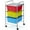 Multicolor, variant on 3-Drawer Cart Storage Bin Organizer Rolling w/Plastic Drawers  Rainbow
