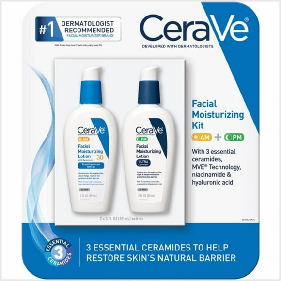 CeraVe AM/PM Facial Moisturizing Lotion Multipack, 3 oz., 2 pk.