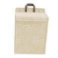 thumbnail image 2 of Cesta de lavandería plegable para colgar, organizador de ropa sucia, cesto para ropa sucia con asa beige medio, 2 of 9