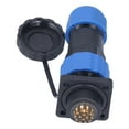 thumbnail image 3 of Conector de alimentación a prueba de agua, enchufe de aviación cuadrado, adaptador industrial para soldadura, 250 V, 5 A, SP2014 pines, 3 of 12