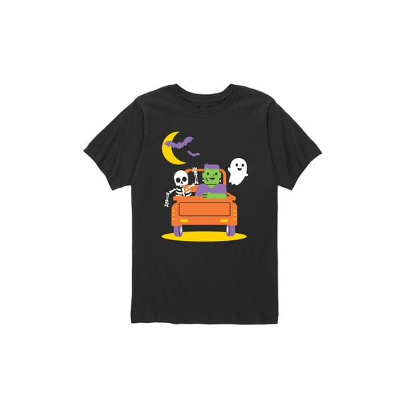 Instant Message - Back Truck Monsters - Toddler Short Sleeve Tee