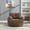 Brown, variant on Full Size Bean Bag Chair for Living Room, Large Bean Bag with Armrest and Headrest, Soft Linen/Velvet Cover, Memory Foam Filling,