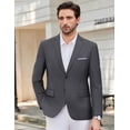 thumbnail image 3 of COOFANDY Mens Two Button Blazer Jacket Big and Tall Formal Business Suit Jackets, 3 of 6