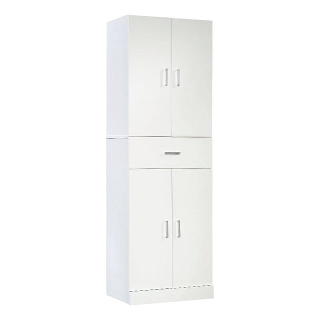 Sauder Armoire de Rangement en Bois Manufacturé Finition Blanche