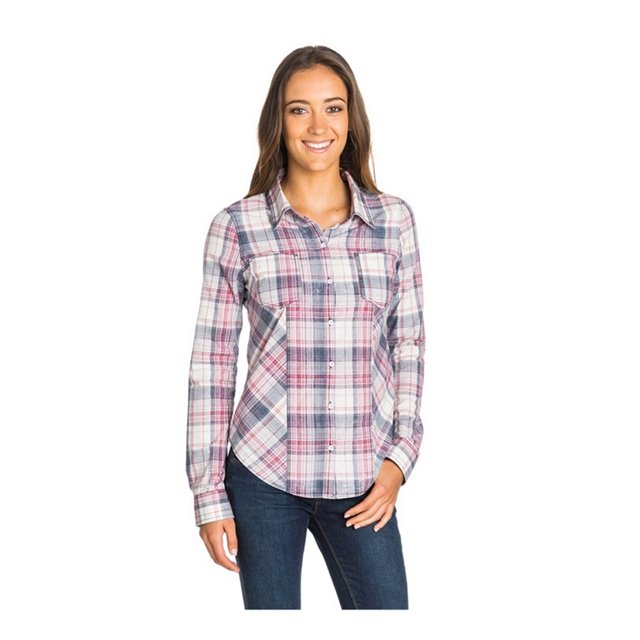 Roxy Driftwood - Camisa con botones para mujer, azul, extragrande Roxy Camisa con botones