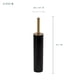 thumbnail image 3 of Cepillo para Baño Escobilla para Inodoro Cepillo para Lavar Baño Slim Soporte Negro y Dorado Acento, 3 of 9