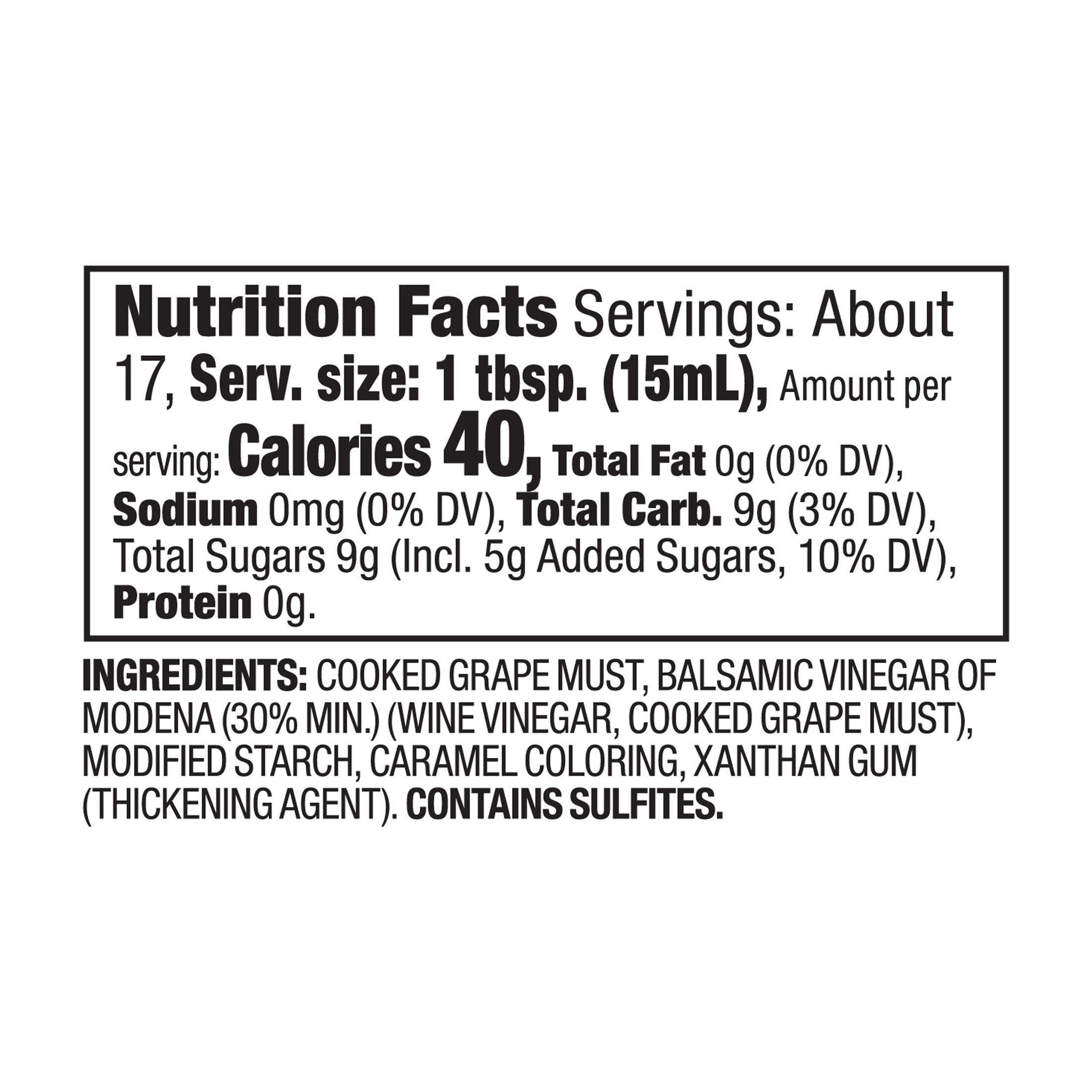 Pack of 6, Delallo Modenacrem Balsamic Glaze, 8.5 oz