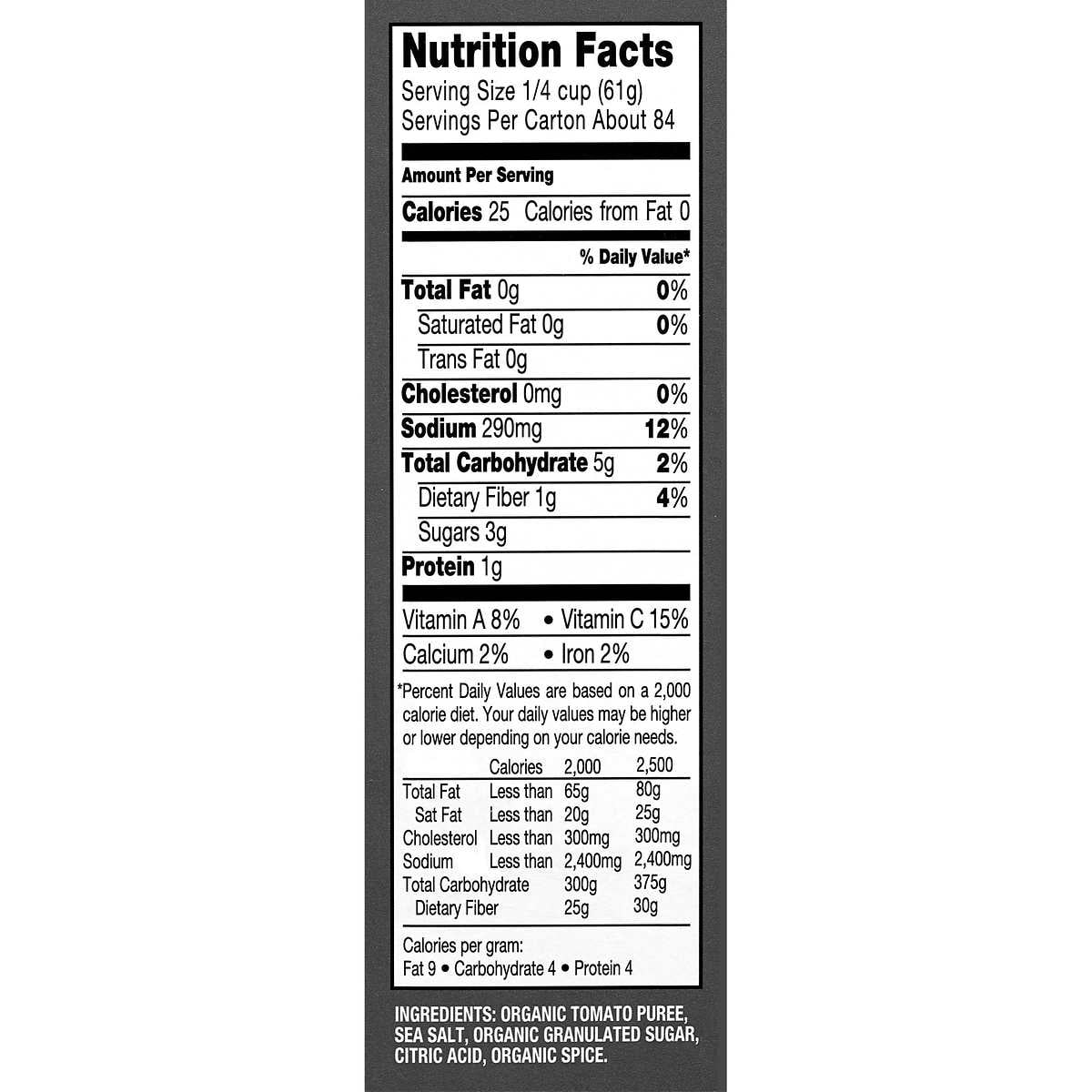 Kirkland Signature Organic Tomato Sauce 15 Ounce (12 Count)