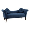thumbnail image 2 of OakvillePark Wildwood Fabric Upholstered Settee Sofa, Blue, 2 of 7