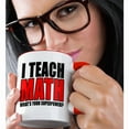 thumbnail image 2 of 3drose, I Teach Math Whats Your Superpower Red, 11oz Two-tone Red Mug, 2 of 6