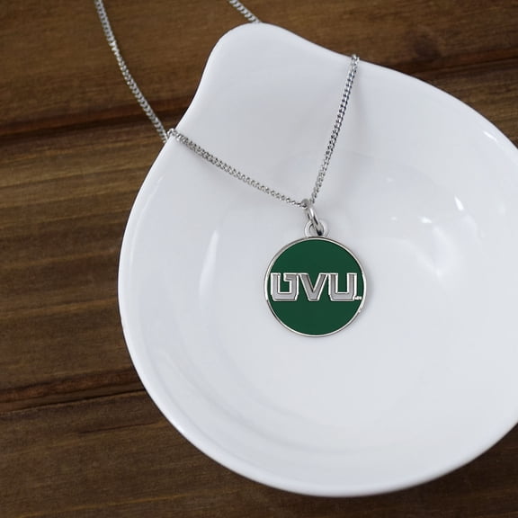 Fan Frenzy Gifts Utah Valley Wolverines UVU Officially Licensed Cutout Necklace