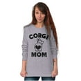 thumbnail image 5 of Corgi Mom Dog Pet Parent Fur Mama Women's Long Sleeve T Shirt Brisco Brands S, 5 of 6