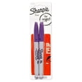 thumbnail image 1 of Sharpie Permanent Markers, Fine Point, Purple, 2-Pack (1765445), 1 of 2