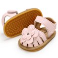 thumbnail image 6 of UTTOASFAY Toddler Shoes Toddler Infant Baby Girls Shoes Leather Sandals Summer Bowknot Flats Flower Shoes Pink 6-12Month, 6 of 6