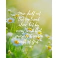 thumbnail image 2 of ArtsyQuotes 15x18 Black Ornate Wood Framed with Double Matting Museum Art Print Titled - Matthew 4:4 Quote: The Mouth of God, 2 of 4