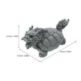 thumbnail image 2 of OUNONA Feng Shui Turtle Statue Dragon Turtle Shape Stone Grey 1Pack for Avoiding Evil, 2 of 6