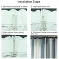 thumbnail image 3 of OUNONA 40 Pcs Pinces à Rideaux Argent Installation DIY pour Propriétaires, 3 of 7