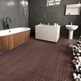 thumbnail image 6 of Prilinex 44 PCS Plastic Deck Tiles Outdoor Interlocking Patio Tiles Waterproof for Backyard Porch, 12"W x 12"L, Red Brown, 6 of 7