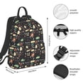 thumbnail image 3 of Naloa Vegetable Quiche Print Lightweight DayBackpack Suitable for school, work, shopping, travel, etc., 3 of 5