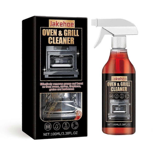 Professional Oven & Grill Cleaner Heavy Duty Spray Removes Baked on Grease for Kitchen Cooktop Cooker Hoods
