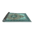 thumbnail image 2 of Ahgly Company Indoor Rectangle Medallion Light Blue Traditional Area Rugs, 8' x 10', 2 of 4